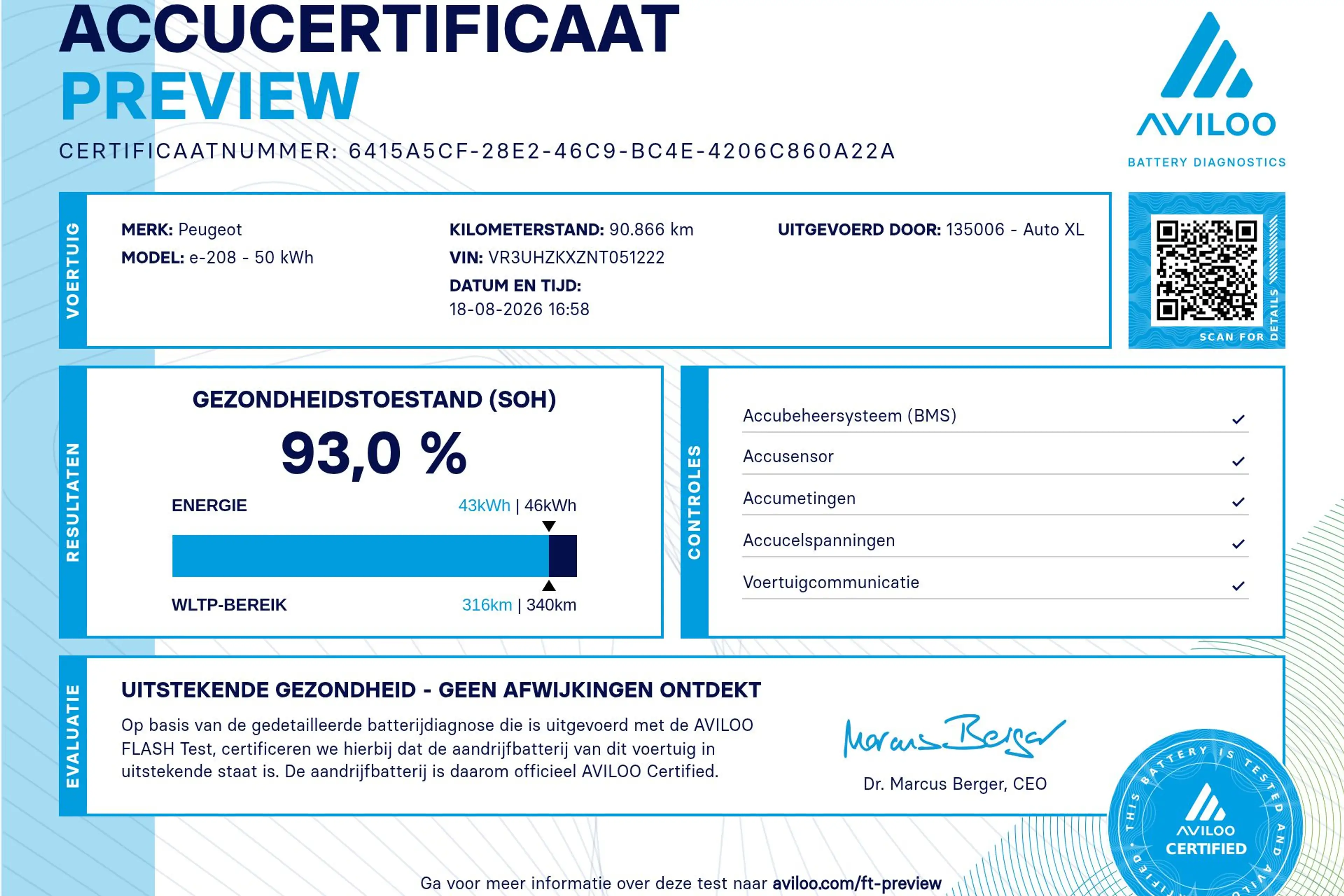 Peugeot e-208 EV Allure 50 kWh (93%SOH) Half-Leder Camera Climat — photo 2