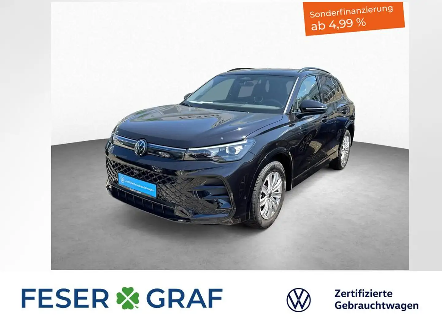 Volkswagen Tiguan R-Line 1.5 eTSI 7-DSG NAVI MATRIX Schwarz - 1