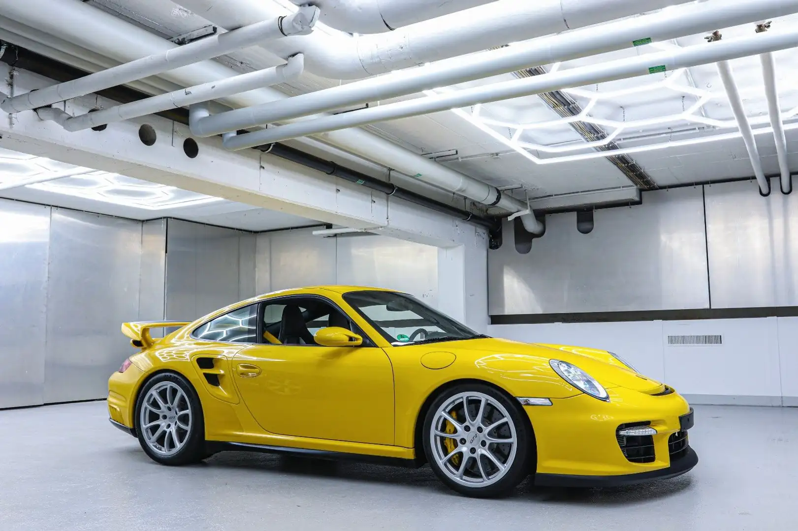 Porsche 997 GT2 Speedgelb 1.Hand Scheckheft BRD Gelb - 2
