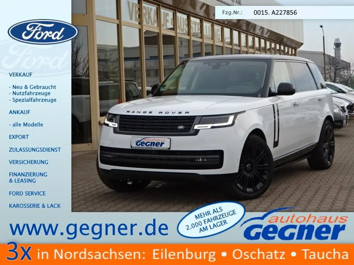 Land Rover Range Rover D350 LWB 5-Sitzer HSE Standhzg AHK Weiß - 1