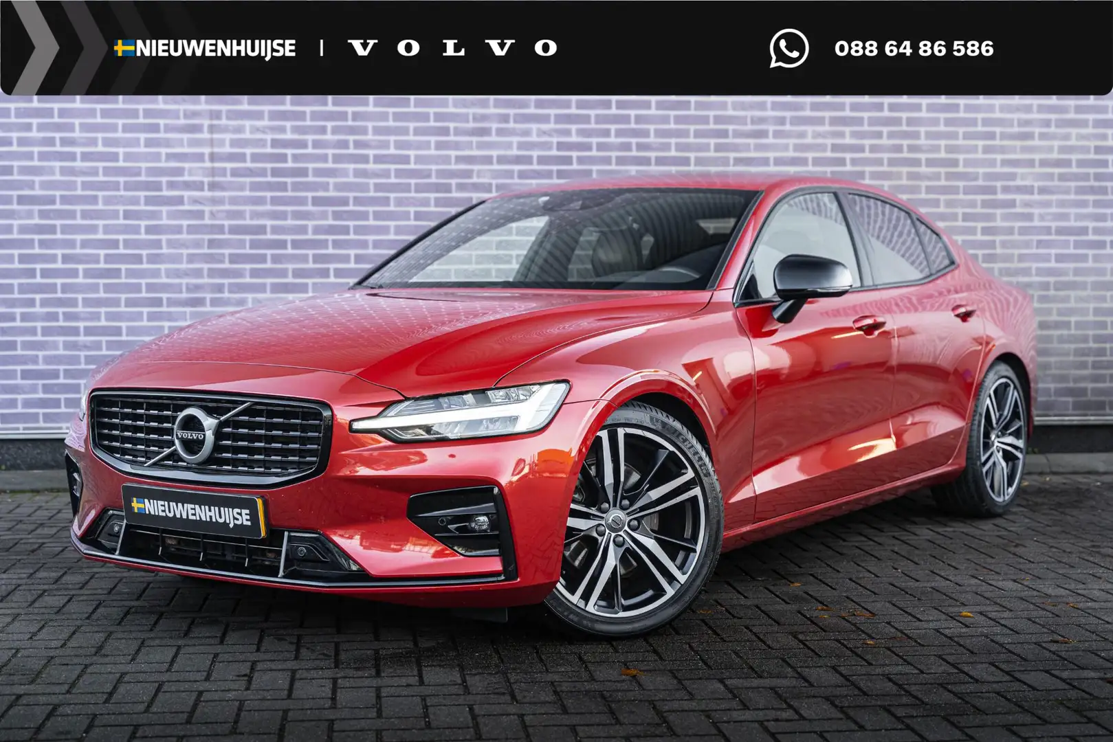 Volvo S60 2.0 B3 R-Design | Adaptieve Cruise Control | Navig Rood - 1