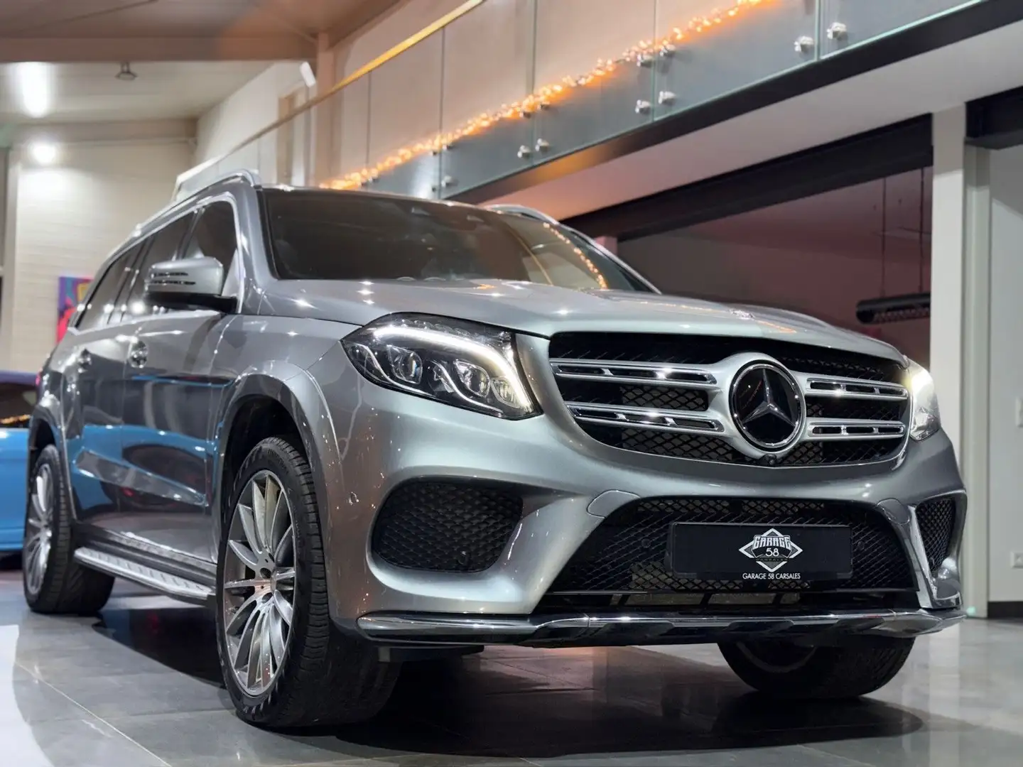 Mercedes-Benz GLS 500 4-M/9G/AMG Paket/B&O/360/AHK/PANO/7Sit Argintiu - 1