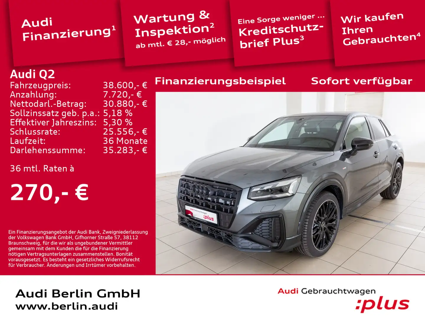Audi Q2 S line 35 TFSI S tronic Grey - 1