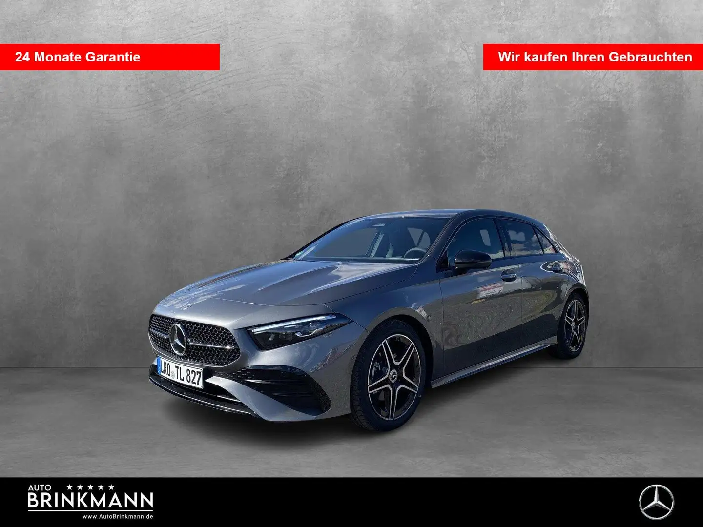 Mercedes-Benz A 200 A 200 d AMG Line/AHK/Multibeam/Kamera/Totwkl SHZ Grijs - 1