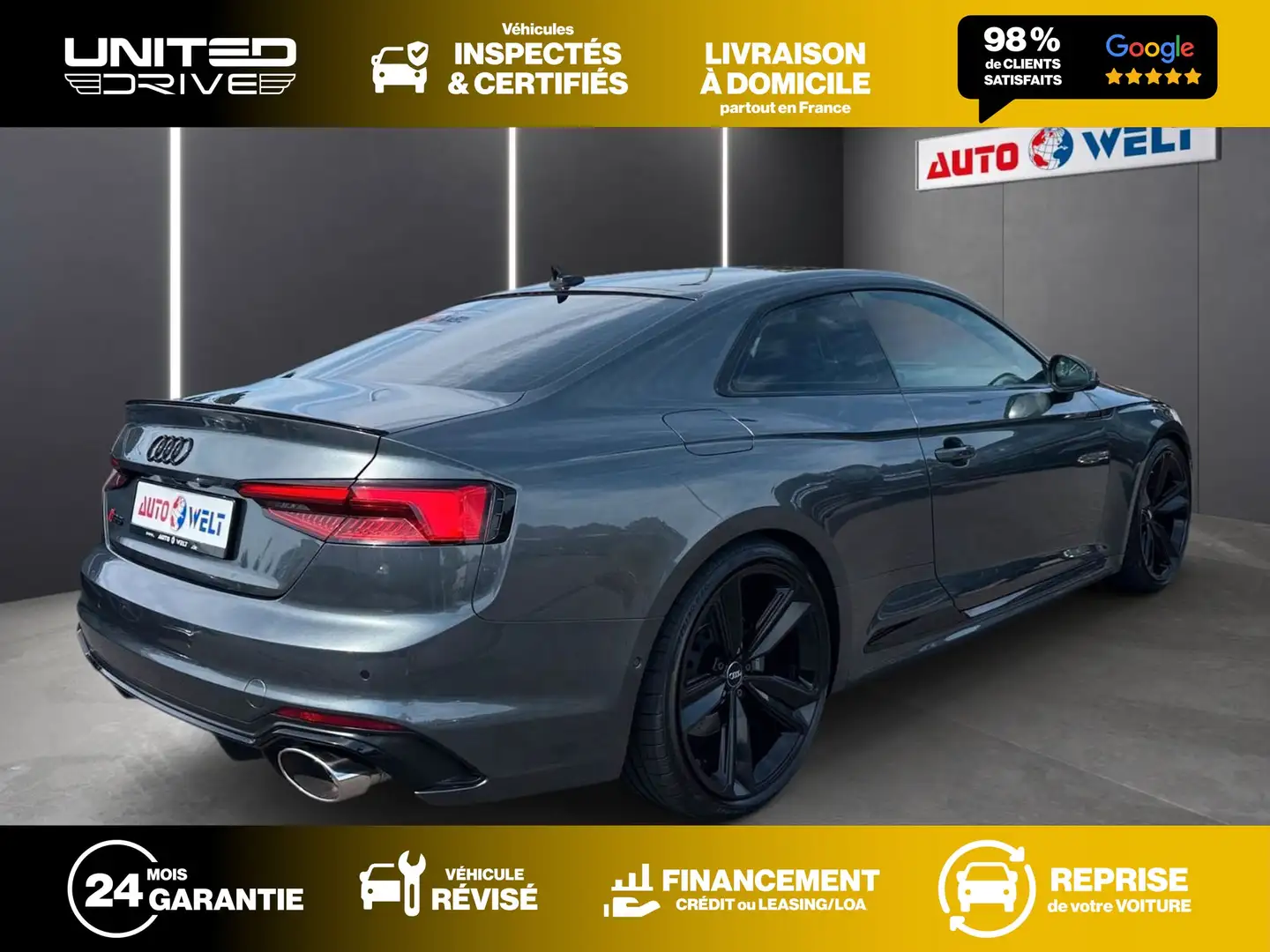 Audi RS5 Coupé V6 2.9 TFSi 450 Quattro Серый - 2