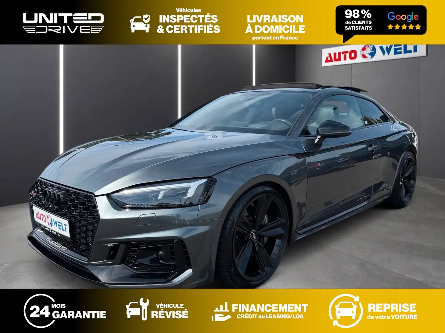 Audi RS5 Coupé V6 2.9 TFSi 450 Quattro Серый - 1