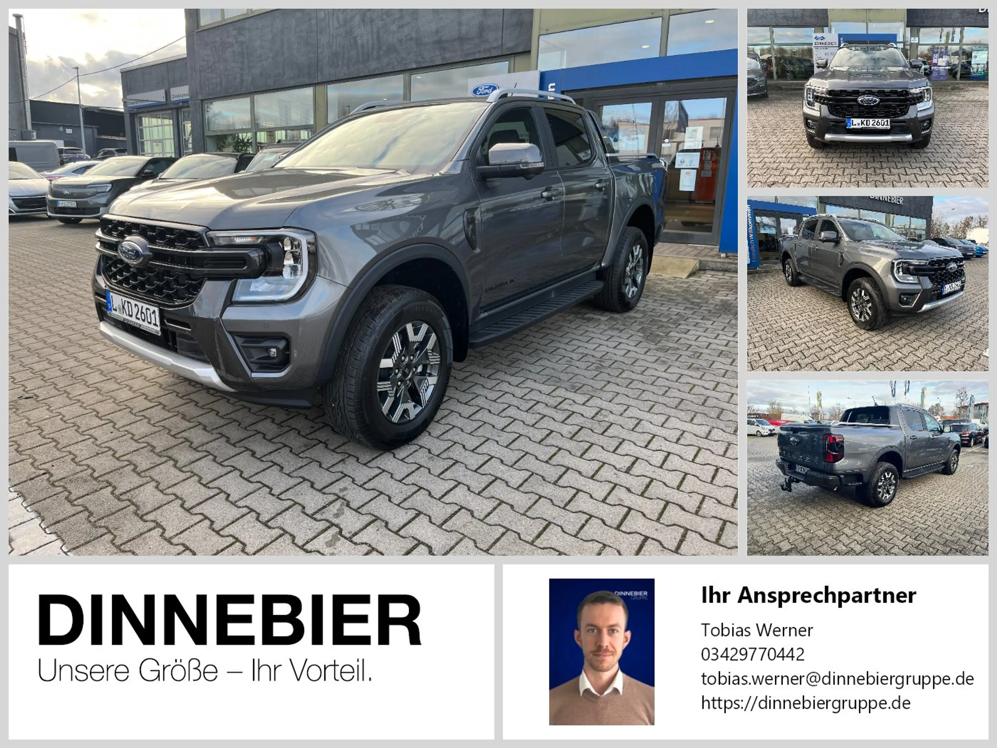 Ford Ranger DoKa 2.3l PHEV Wildtrak 207 kW AHK+360°