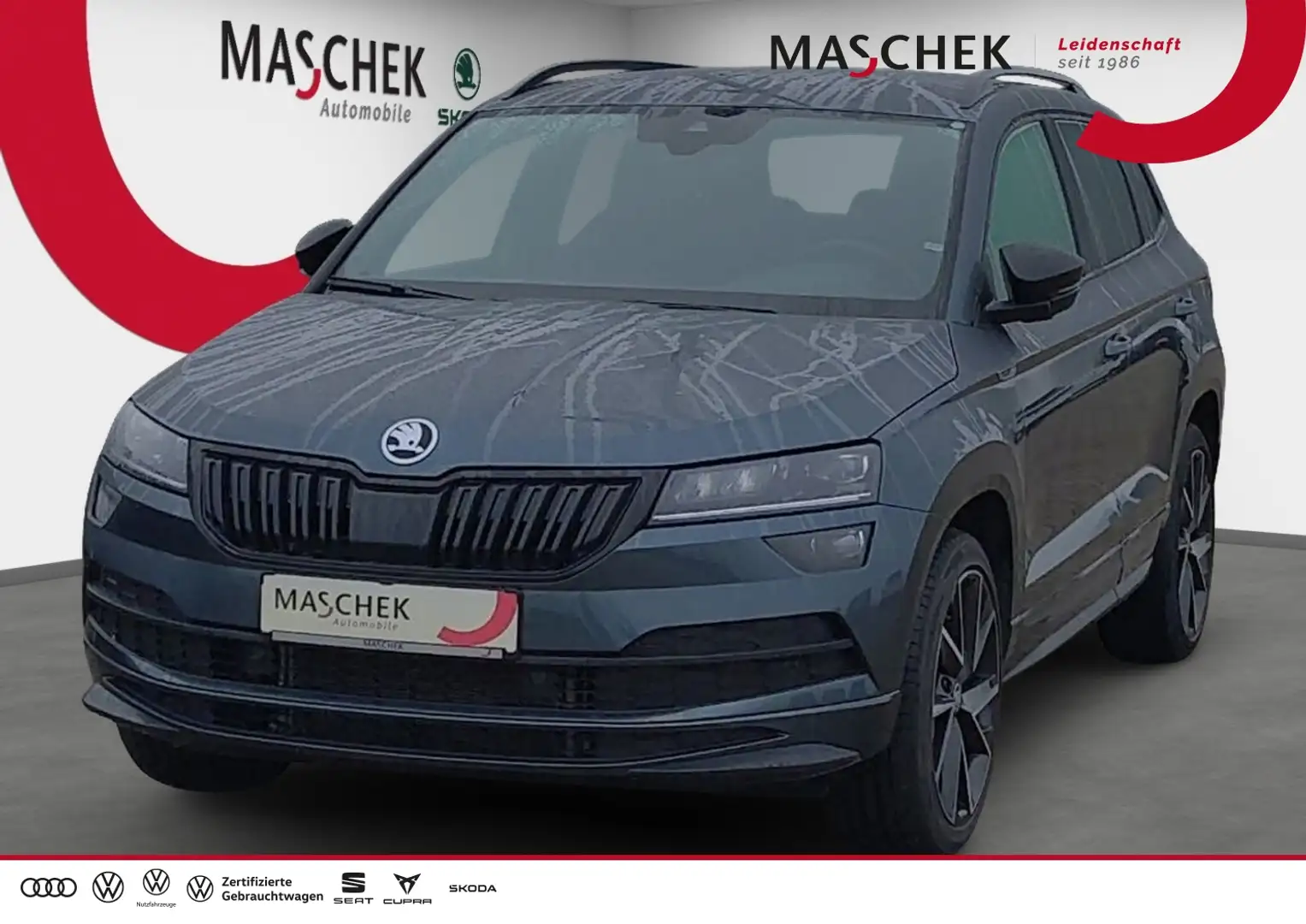 Skoda Karoq Sportline 2.0 TDI DSG 4x4 AHK ACC Amundsen AHK ACC Grau - 1
