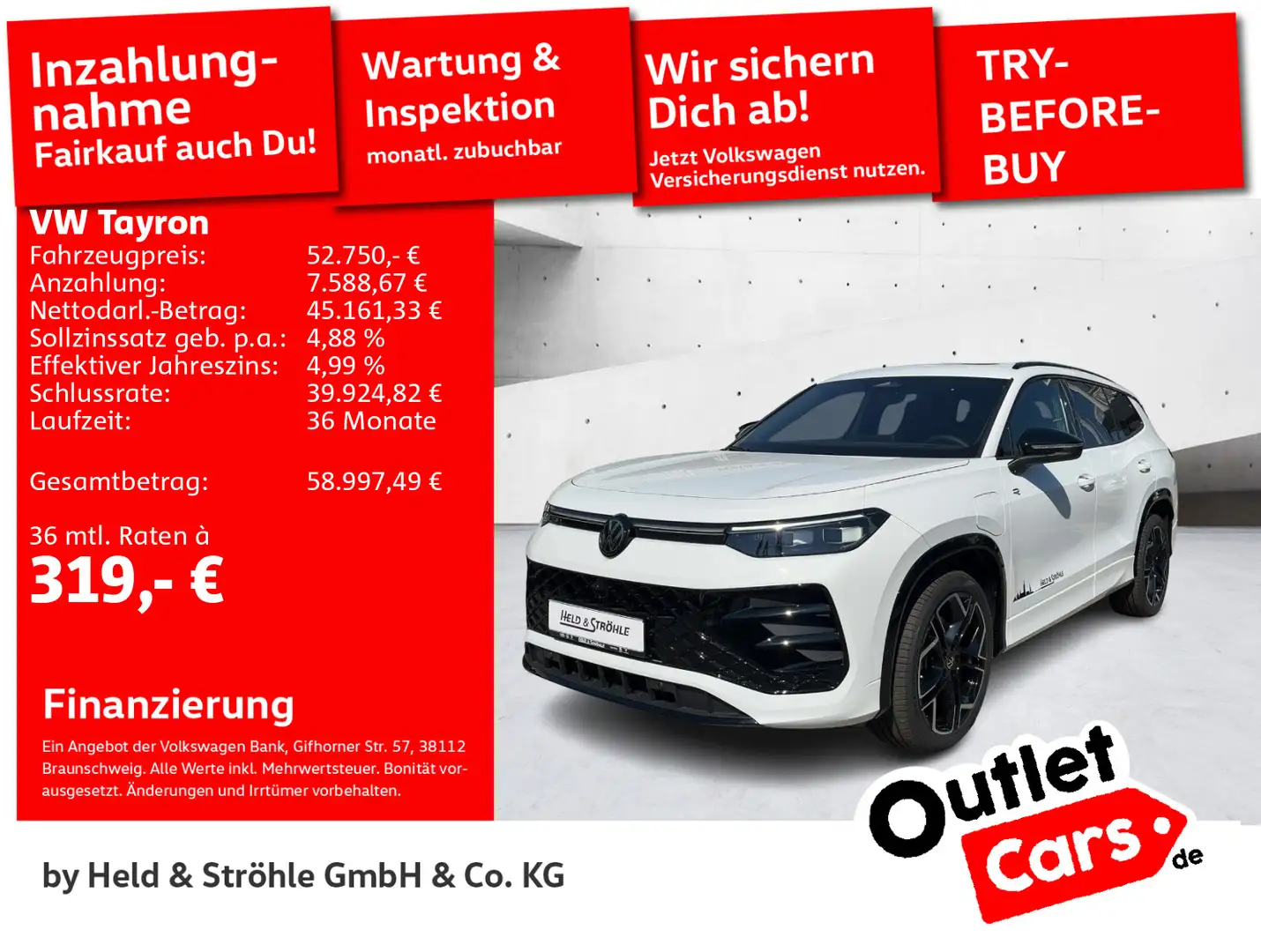 Volkswagen Tayron R-Line Black 1.5 eHybrid DSG AHK HuD PANO Blanc - 1