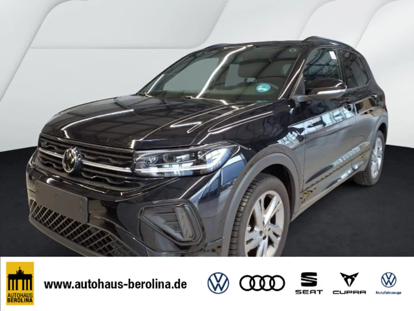 Volkswagen T-Cross 1.5 TSI R-Line DSG *IQ-MATRIX*AHK*ACC* Schwarz - 1