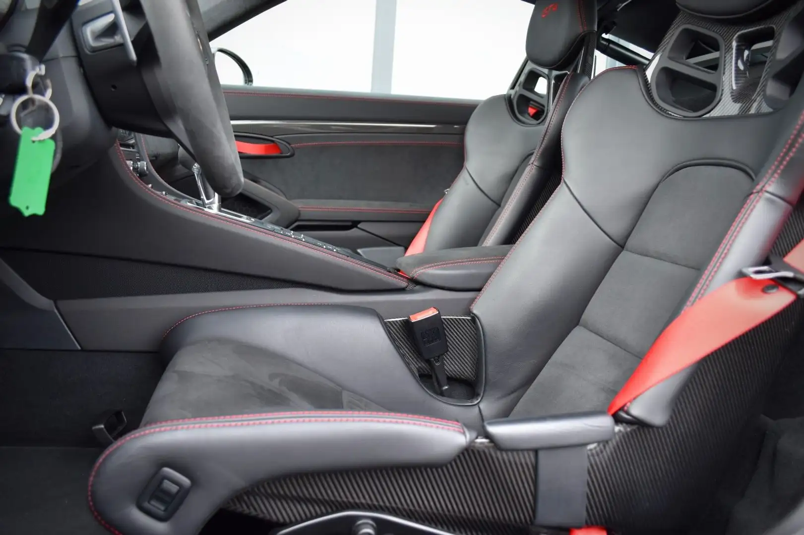 Porsche Cayman GT4 PDK PCCB CLUBSPORT CHRONO GARANTIE 1.HAND Wit - 2