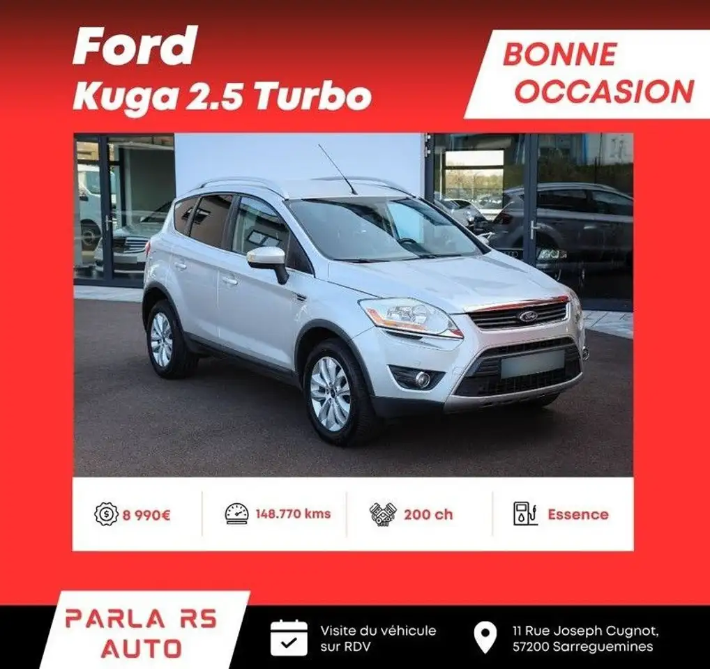 Ford Kuga 2.5 Turbo 5 cylindres 200ch
