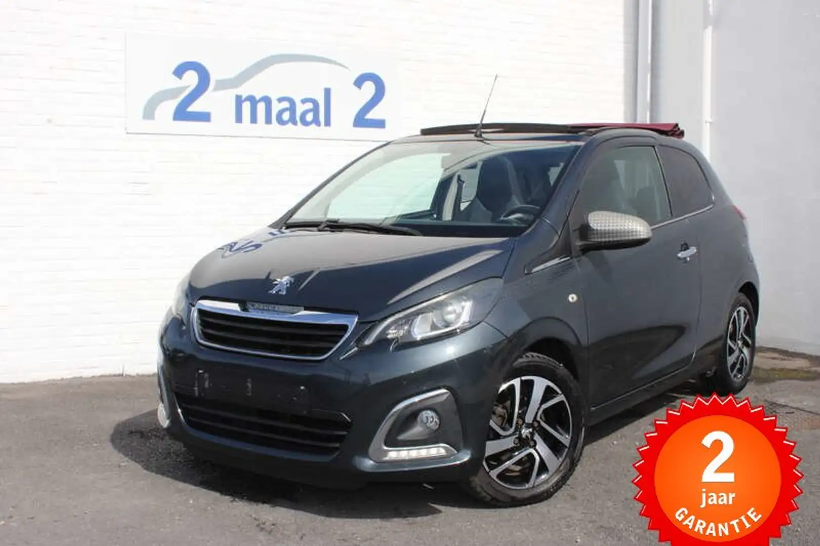 Peugeot 108 1.2 Cabrio/Cruise/AC 2 JAAR garantie! Grijs - 1