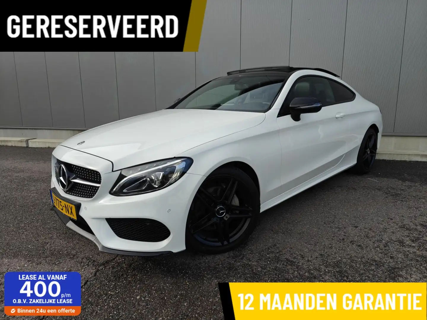 Mercedes-Benz C 180 Coupé AMG Line Premium Wit - 1