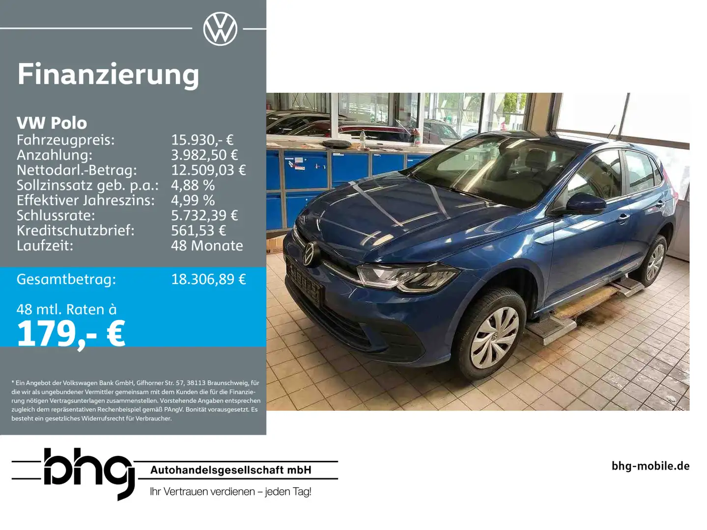 Volkswagen Polo 1.0 Fresh Blau - 1