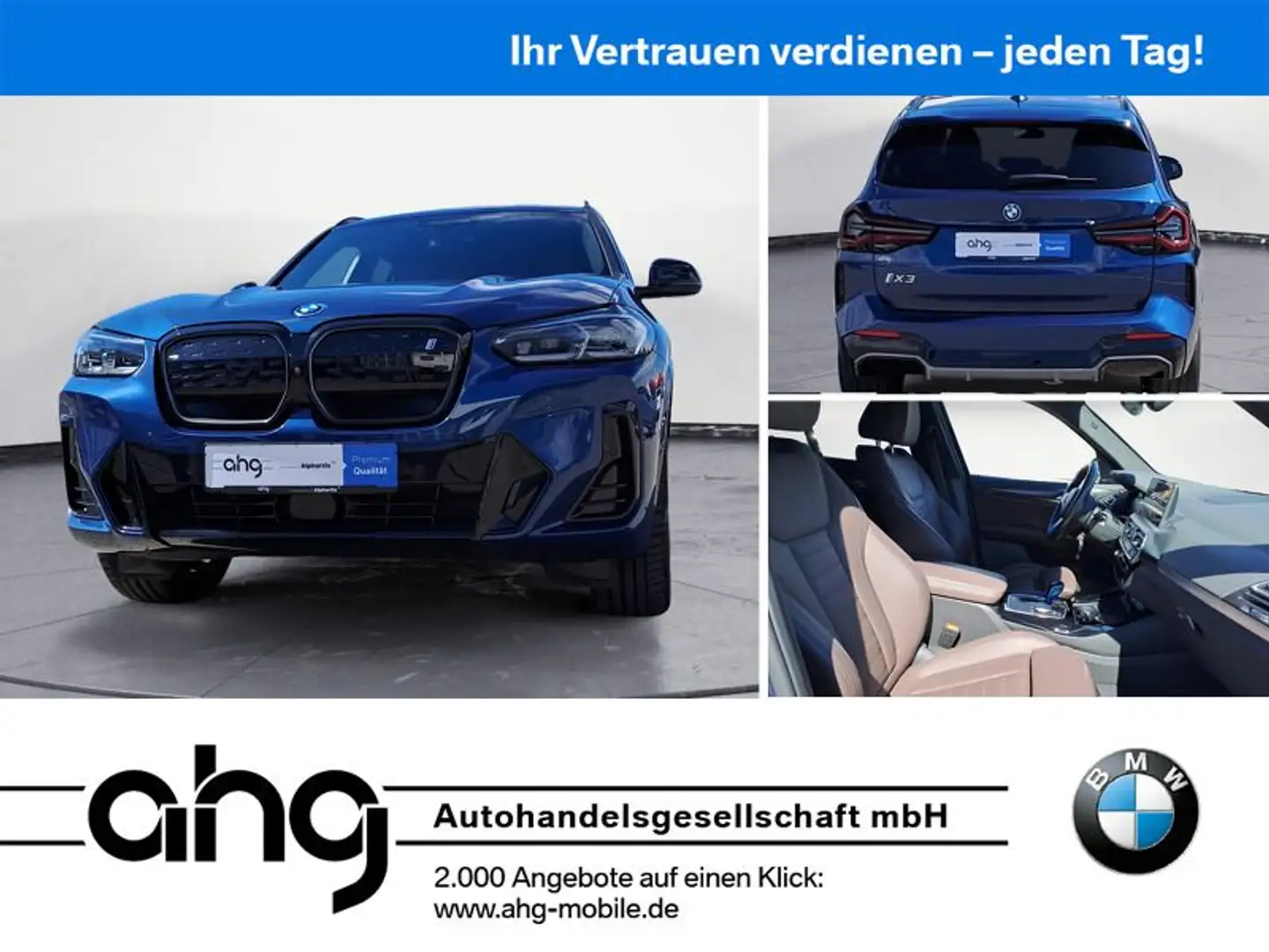 BMW iX3 ix3 iX3 IMPRESSIVE Klimaaut. Head-Up AHK Blau - 1