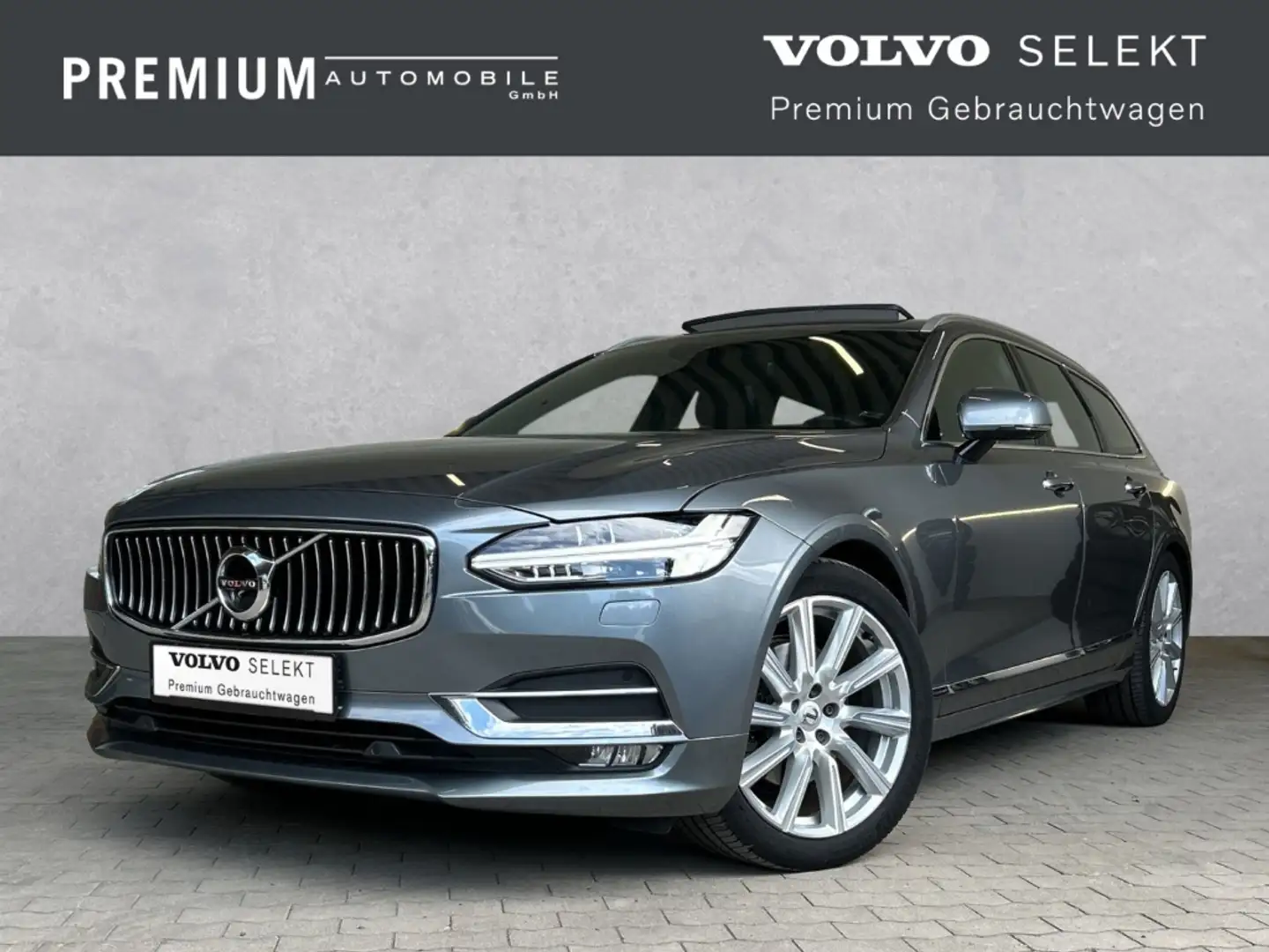 Volvo V90 Kombi Inscription AWD D5 DPF EU6d-T ACC Pano AHK Grau - 1