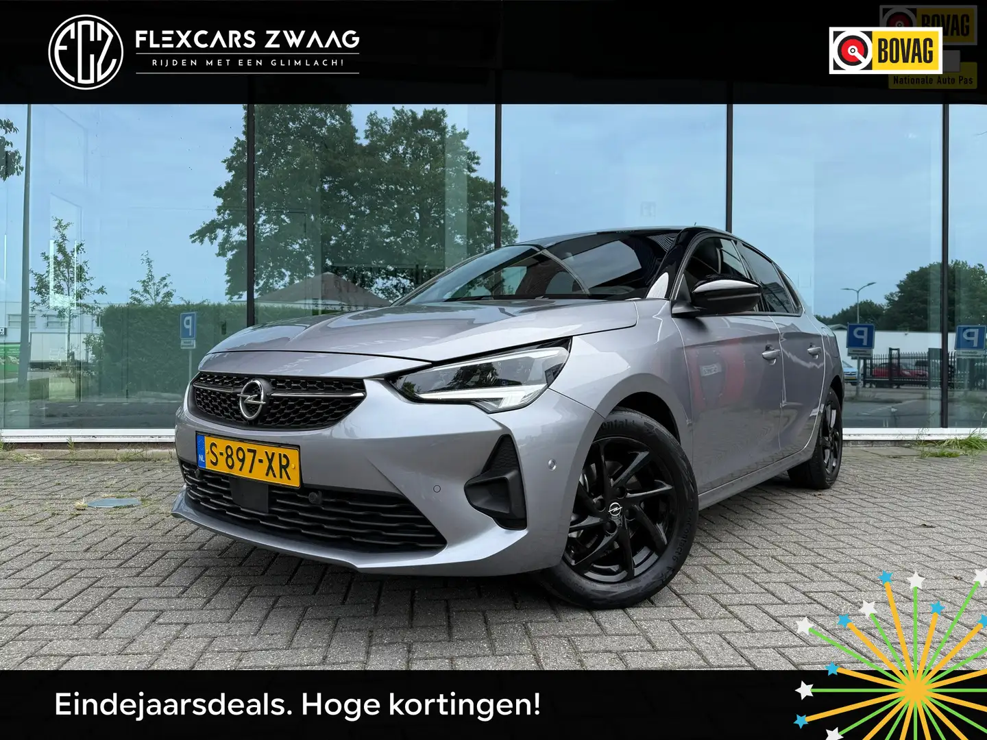 Opel Corsa 1.2 Turbo GS - Navi Android/Apple - Airco - Parkee Gris - 1