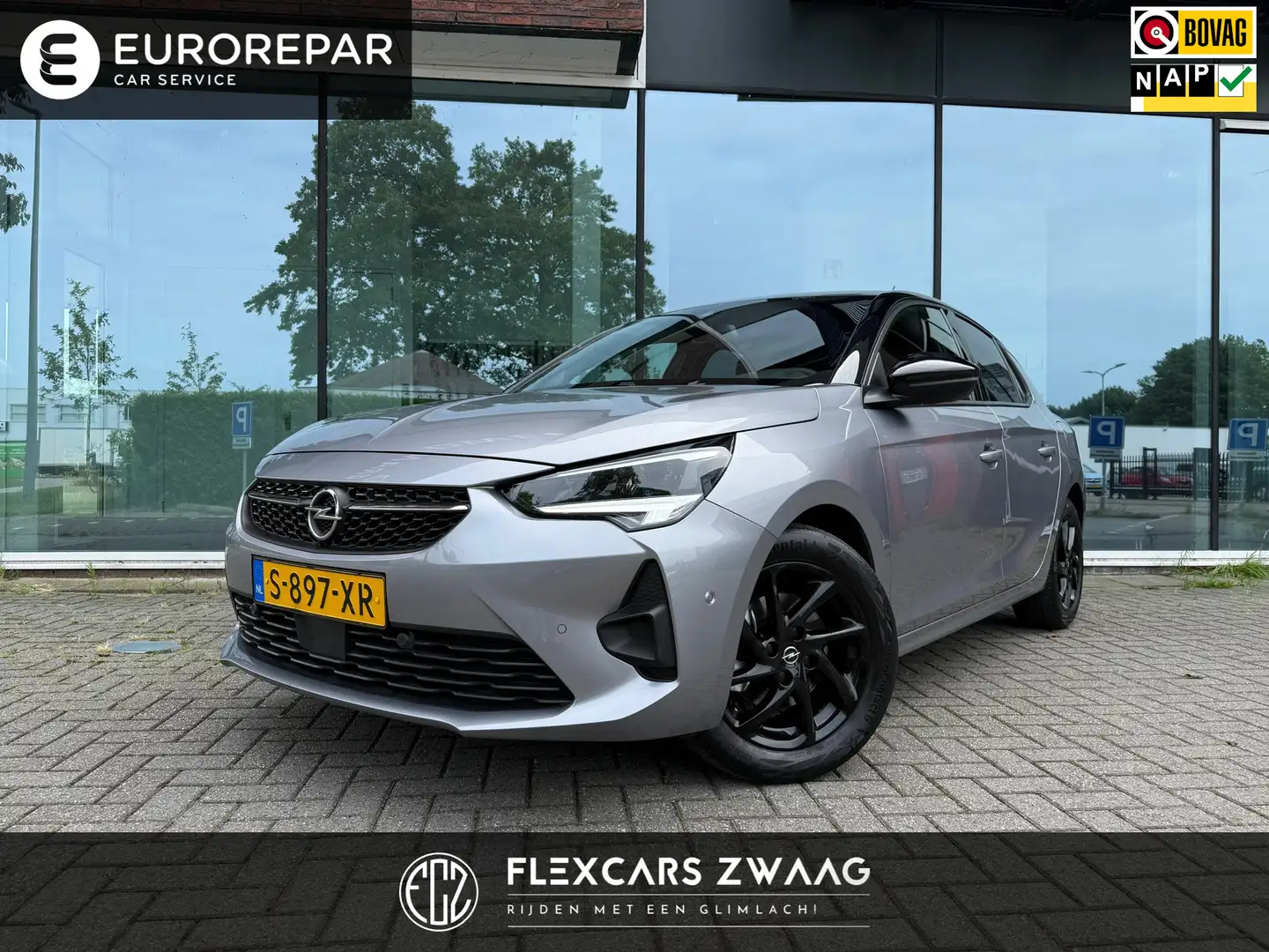 Opel Corsa 1.2 Turbo GS - Navi Android/Apple - Airco - Parkee Gris - 1