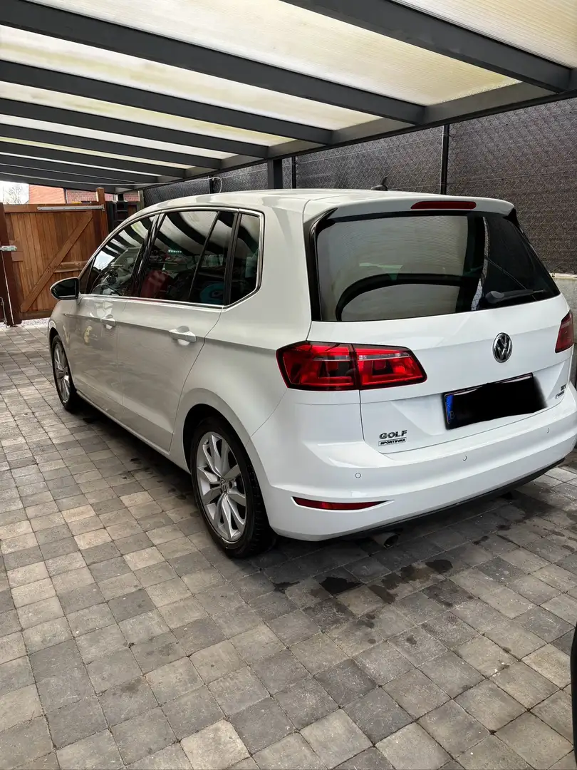 Volkswagen Golf Sportsvan 1.6 TDI BlueMotion Technology DSG Trendline Blanc - 2