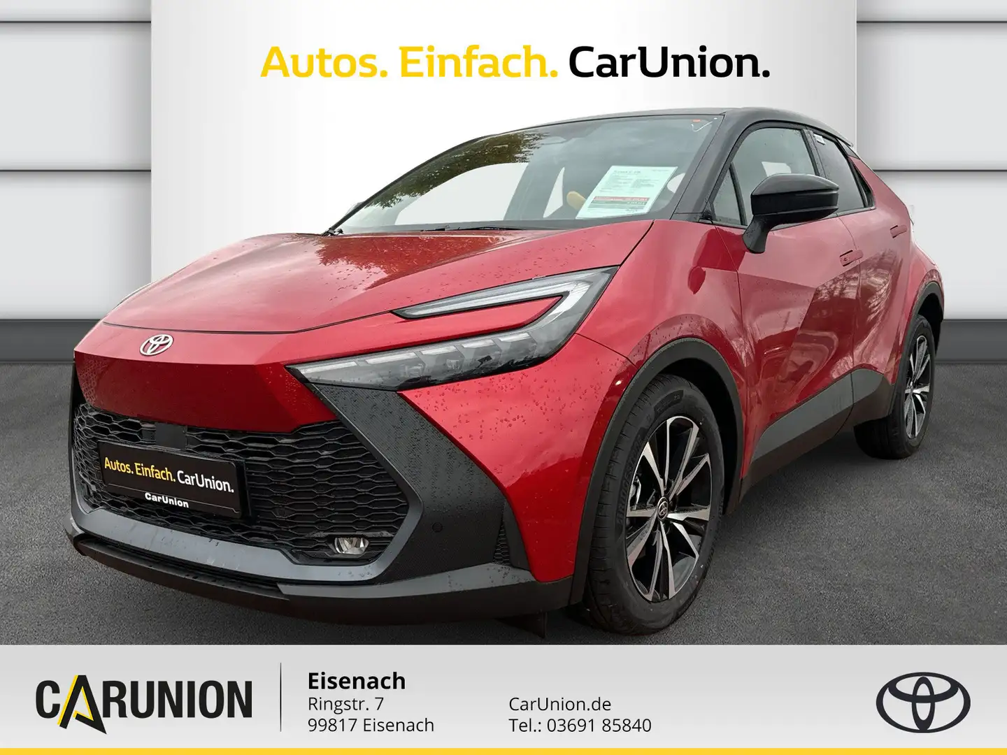 Toyota C-HR 1,8 HSD TEAM D LED+KAMERA+Technikpaket Rood - 1
