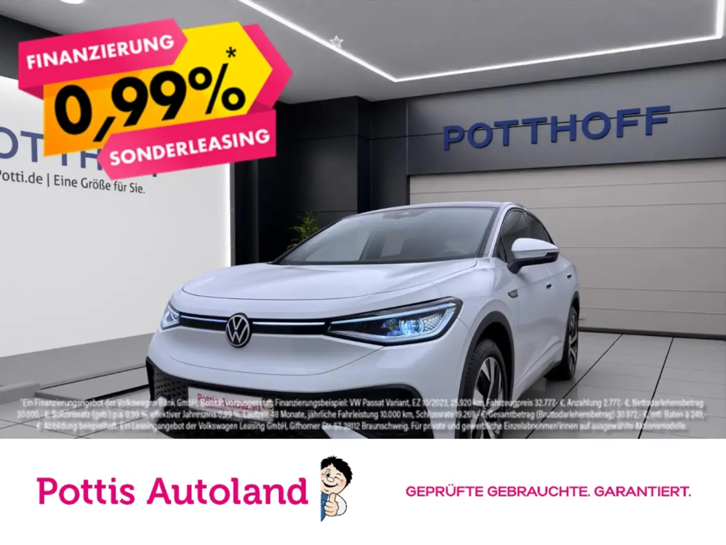 Volkswagen ID.5 PRO NAVI AHK IQ.LIGHT KLIMA Blanc - 1