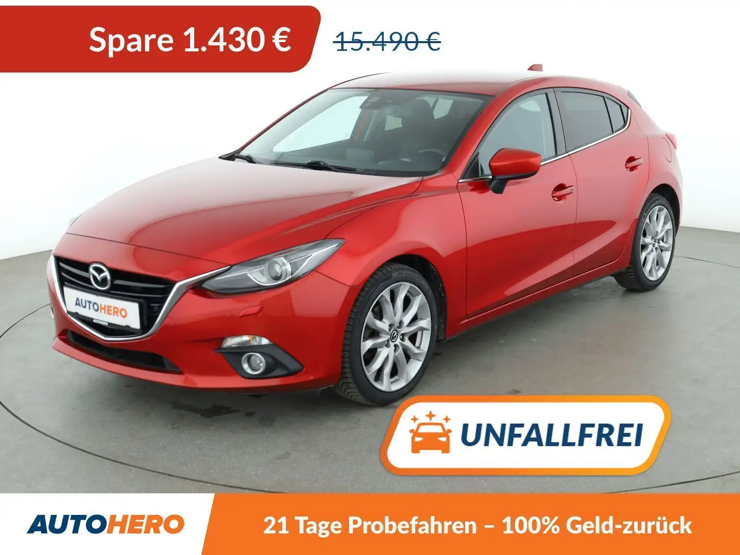 Mazda 3 2.0 Sports-Line Aut*XENON*TEMPO*PDC*SHZ*KLIMA* Rot - 1