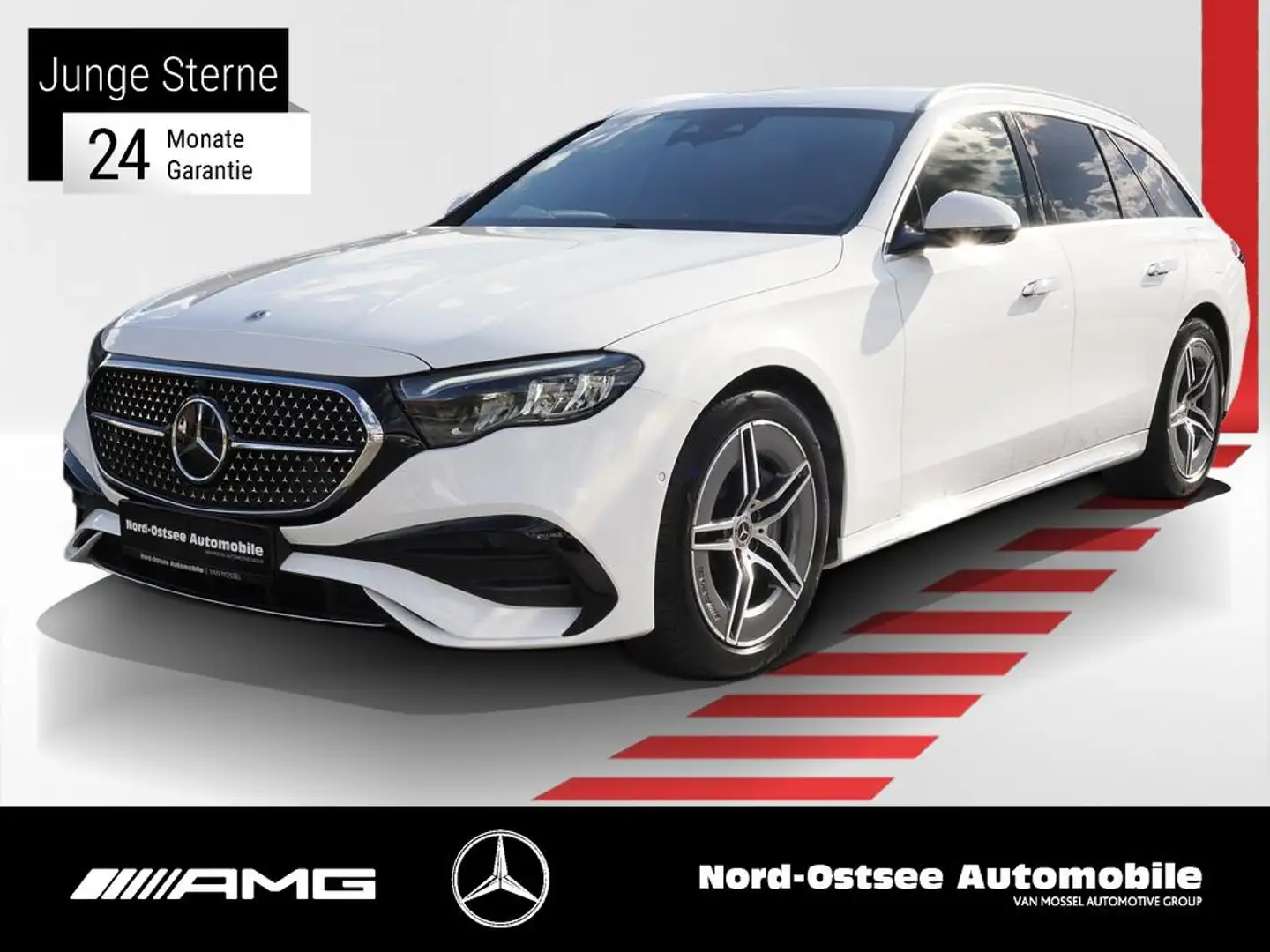 Mercedes-Benz E 300 e T AMG ADV. BURMESTER 4D REMOTE PARK HUD Blanc - 1