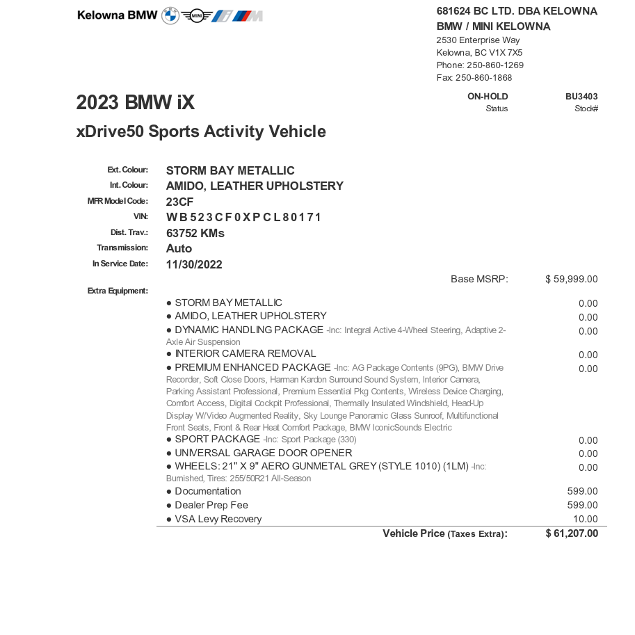 2023 BMW iX