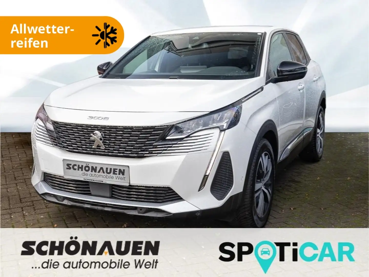 Peugeot 3008 Hybrid 136 Allure Pack +ALLW+PDC+RFK+SHZ+ACC+ Blanc - 1