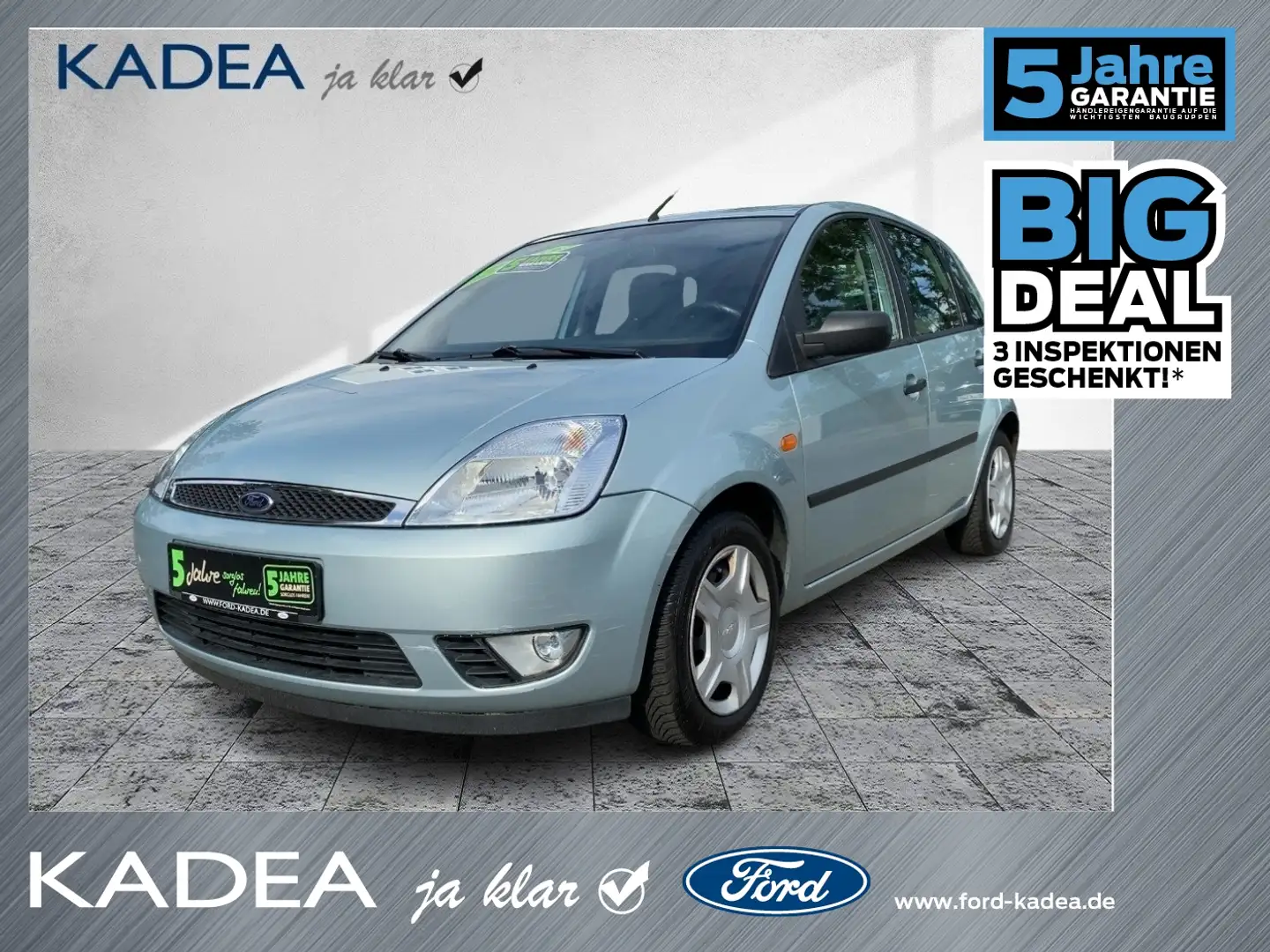 Ford Fiesta 1.4 16V Ghia 1.Hand|Klima|Allwetter Verde - 1