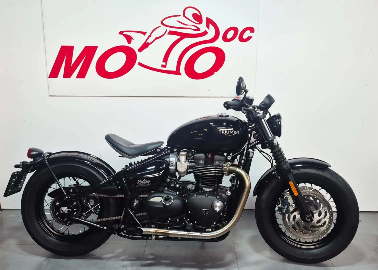 Triumph Bonneville Bobber ***MOTODOC.BE*** Negro - 1