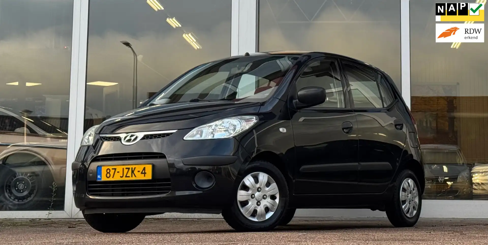 Hyundai i10 1.1 Active Cool Airco APK 10-2025 Garantie Mooi! Noir - 1
