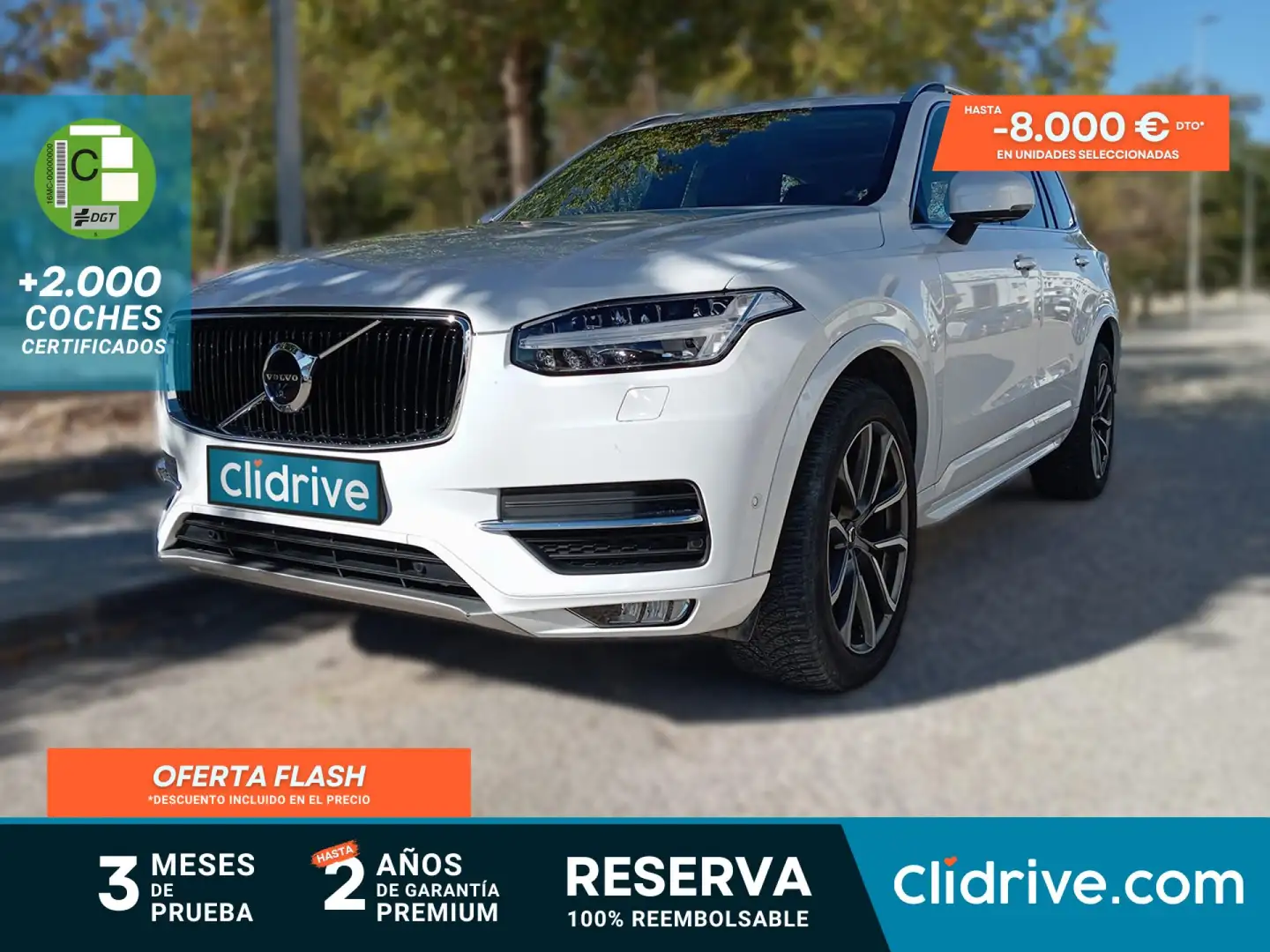 Volvo XC90 D4 Momentum 7pl. Aut. Blanco - 1