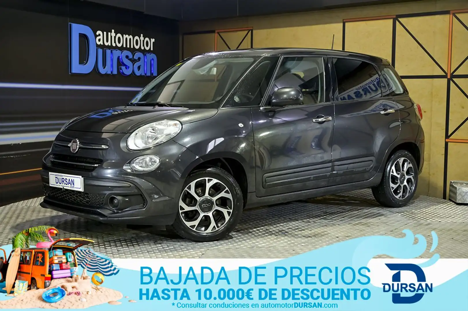 Fiat 500L Mirror 1.3 16v Multijet 70kW 95CV SS Gris - 1