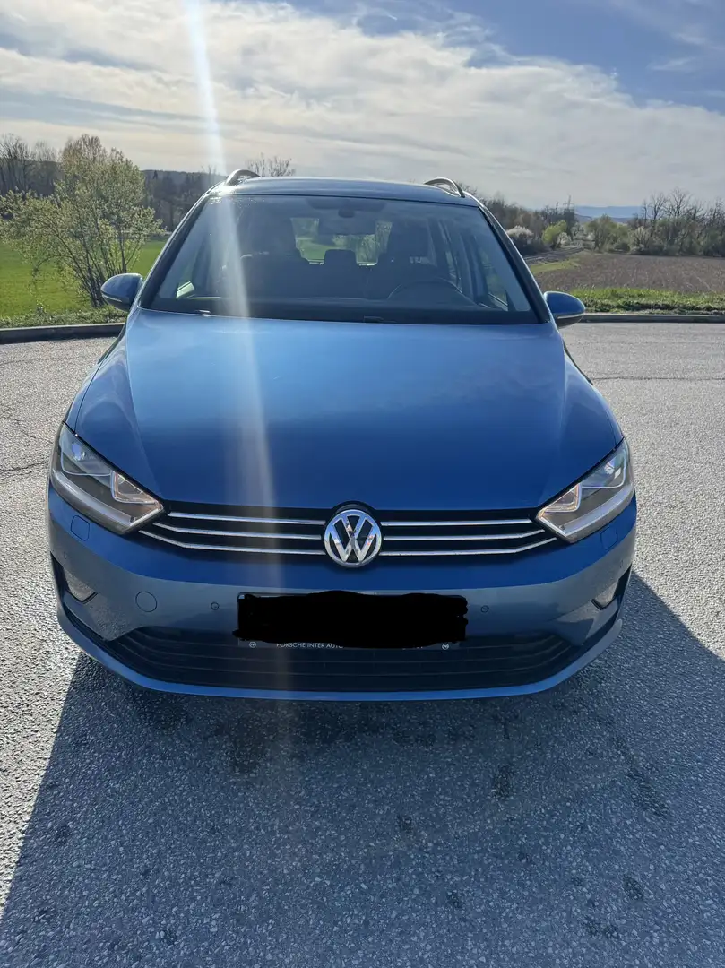 Volkswagen Golf Sportsvan Trendline 1,6 BlueMotion TDI Blau - 1