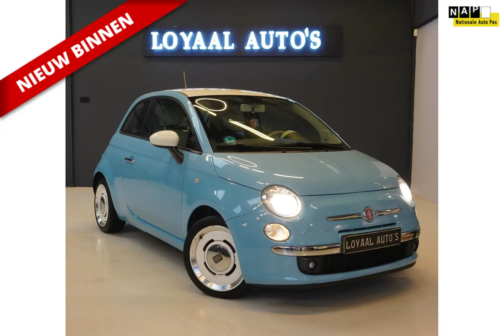 Fiat 500 0.9 TwinAir Turbo Vintage '57 | AIRCO | LEER | PDC Blau - 1