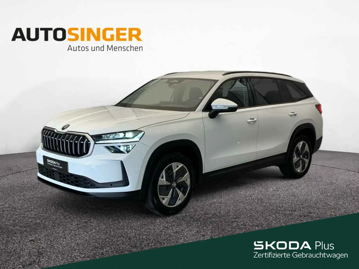 Skoda Kodiaq Selection TDI DSG 4x4 *AHK*MATRIX*ACC*HUD Weiß - 1