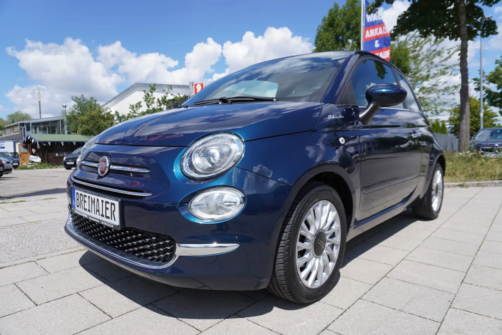 Fiat 500 DolceVita*TÜV NEU*EURO 6*DAB*GRA*PDC*KLIMA*15LM Blau - 1