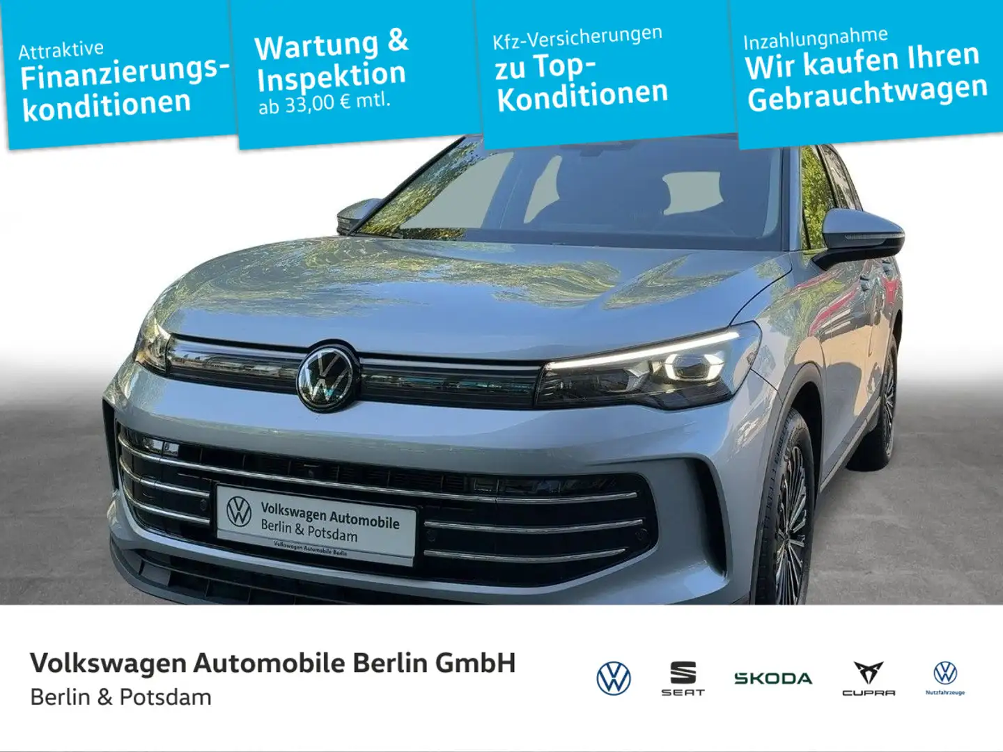 Volkswagen Tiguan 2.0 TDI Elegance DSG Navi LED ACC AHK Con Silber - 1