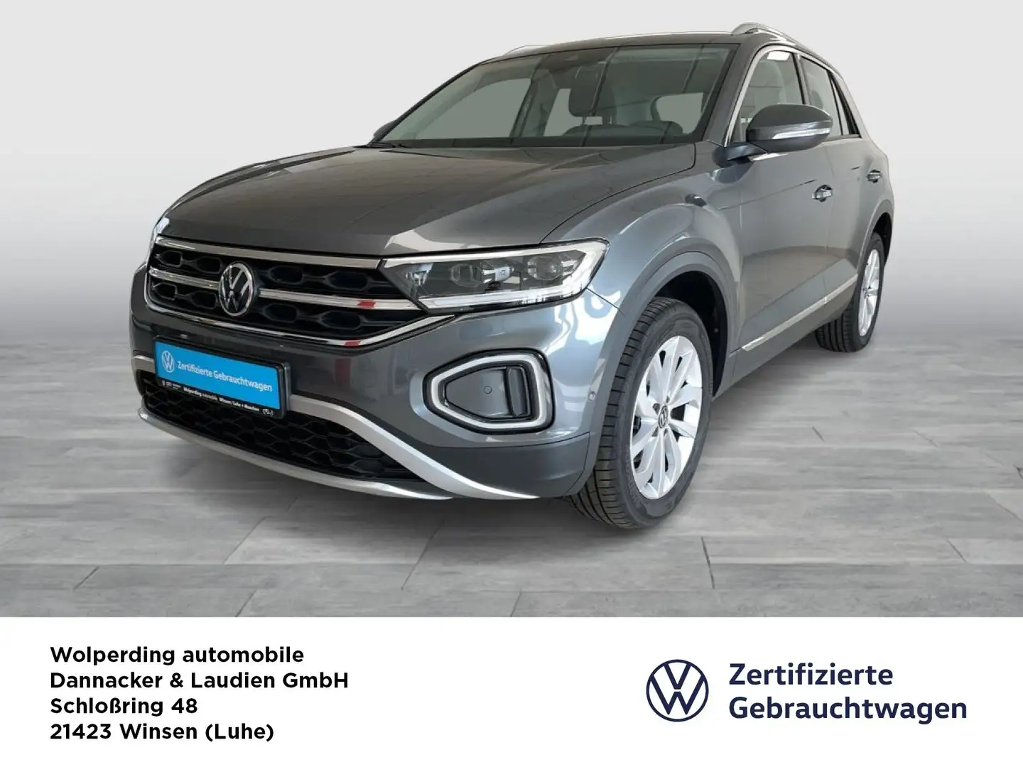 Volkswagen T-Roc 1.5 TSI DSG Style Bluetooth LED Klima Gris - 1
