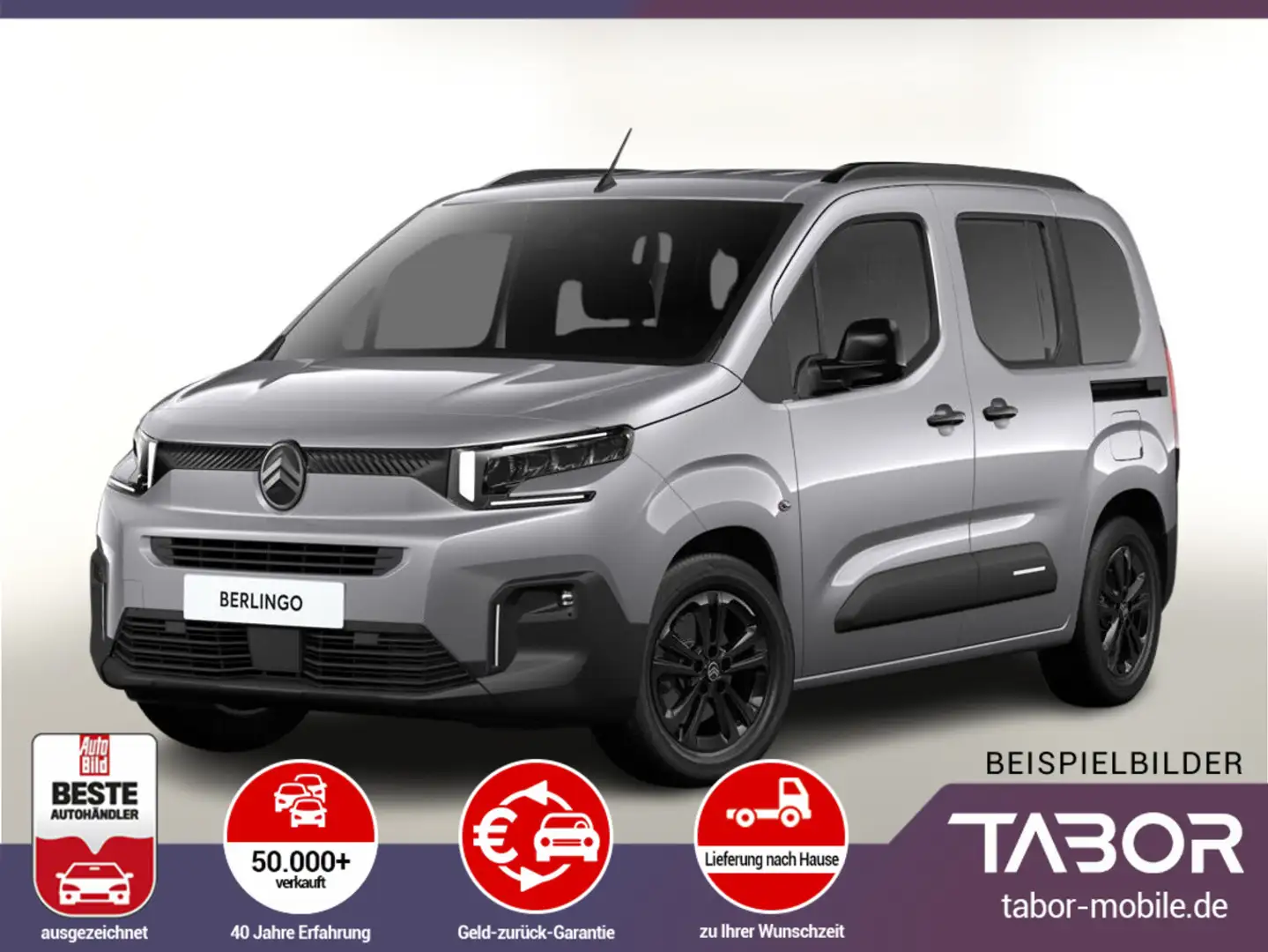 Citroen Berlingo 100 Plus 16Z 10"-DAB PDC PrivG 2xSchieb Grau - 1