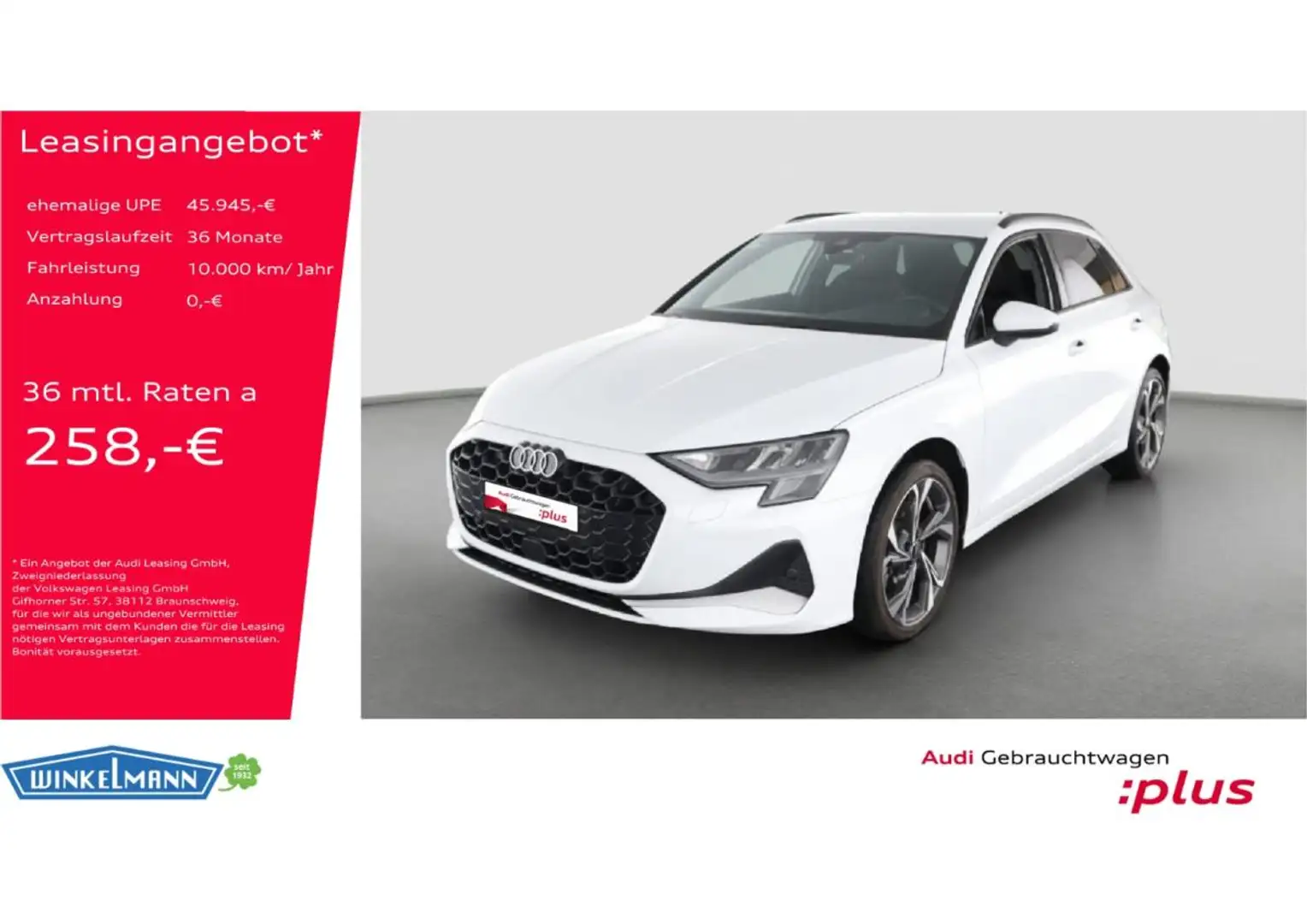 Audi A3 Sportback Advanced 35 TFSI ACC LED KAMERA NAVI **S Weiß - 1