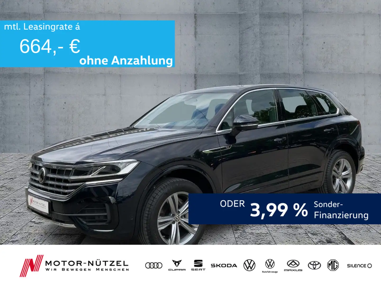 Volkswagen Touareg 3.0TDI 4M R-LINE LED+NAVI+ACC+SHZ+KAMERA Bleu - 1