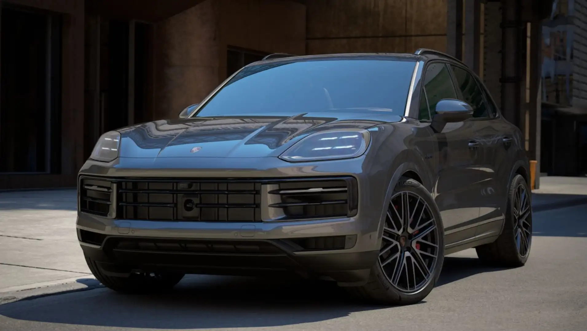 Porsche Cayenne S E-hybrid | 22" | 18W | ACHTERASBEST | HEADUP Gris - 1