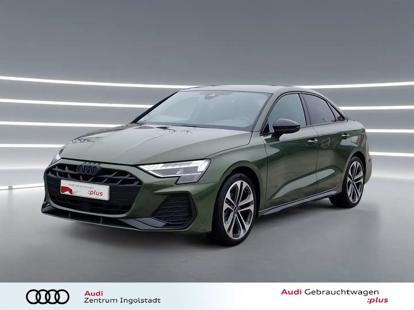 Audi A3 Limousine 35 TDI S line MATRIX SONOS AHK HuD Grün - 2
