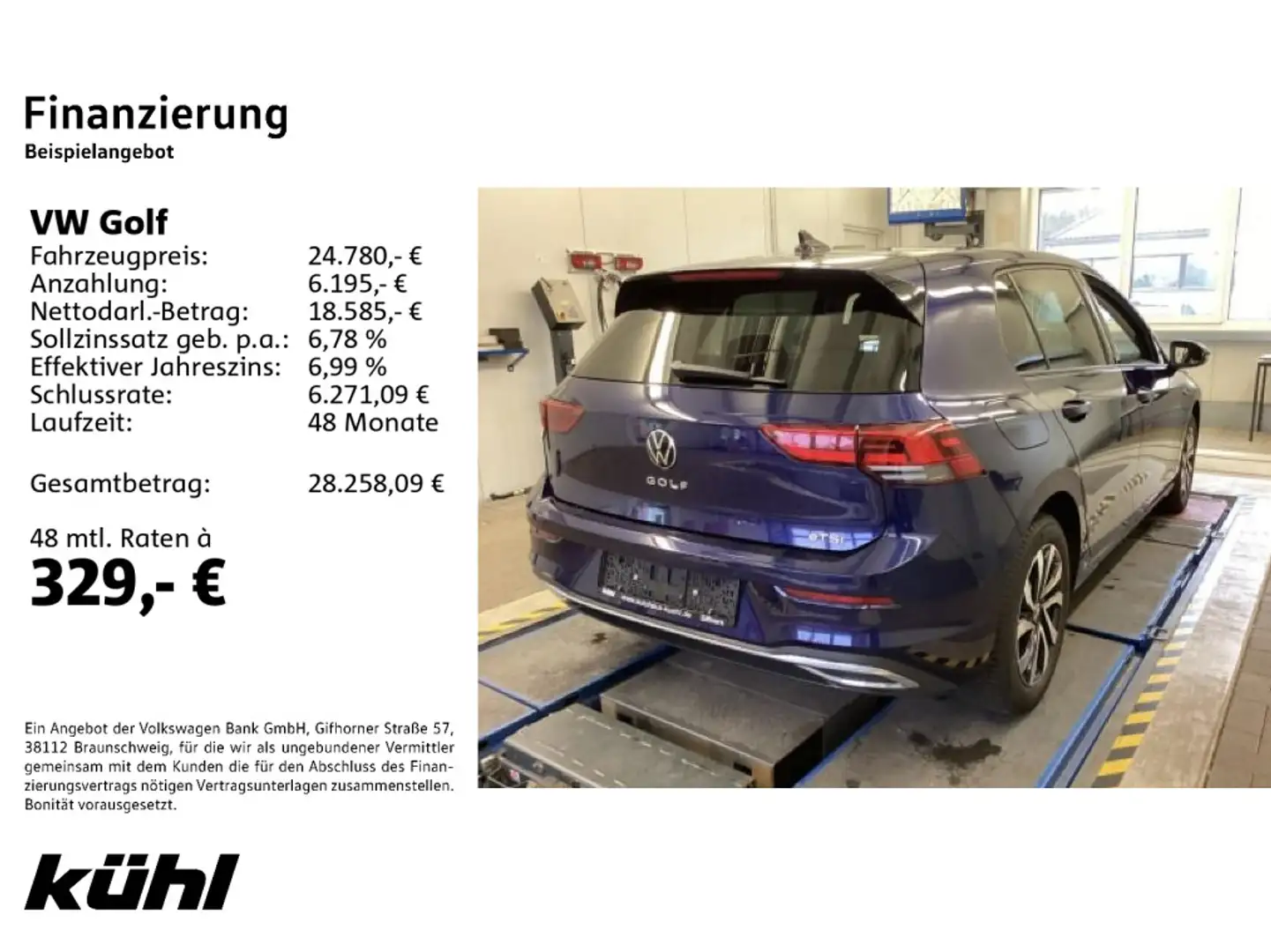 Volkswagen Golf 8 VIII 1.5 eTSI DSG Active LED+/ACC/Kamera/ Blau - 2