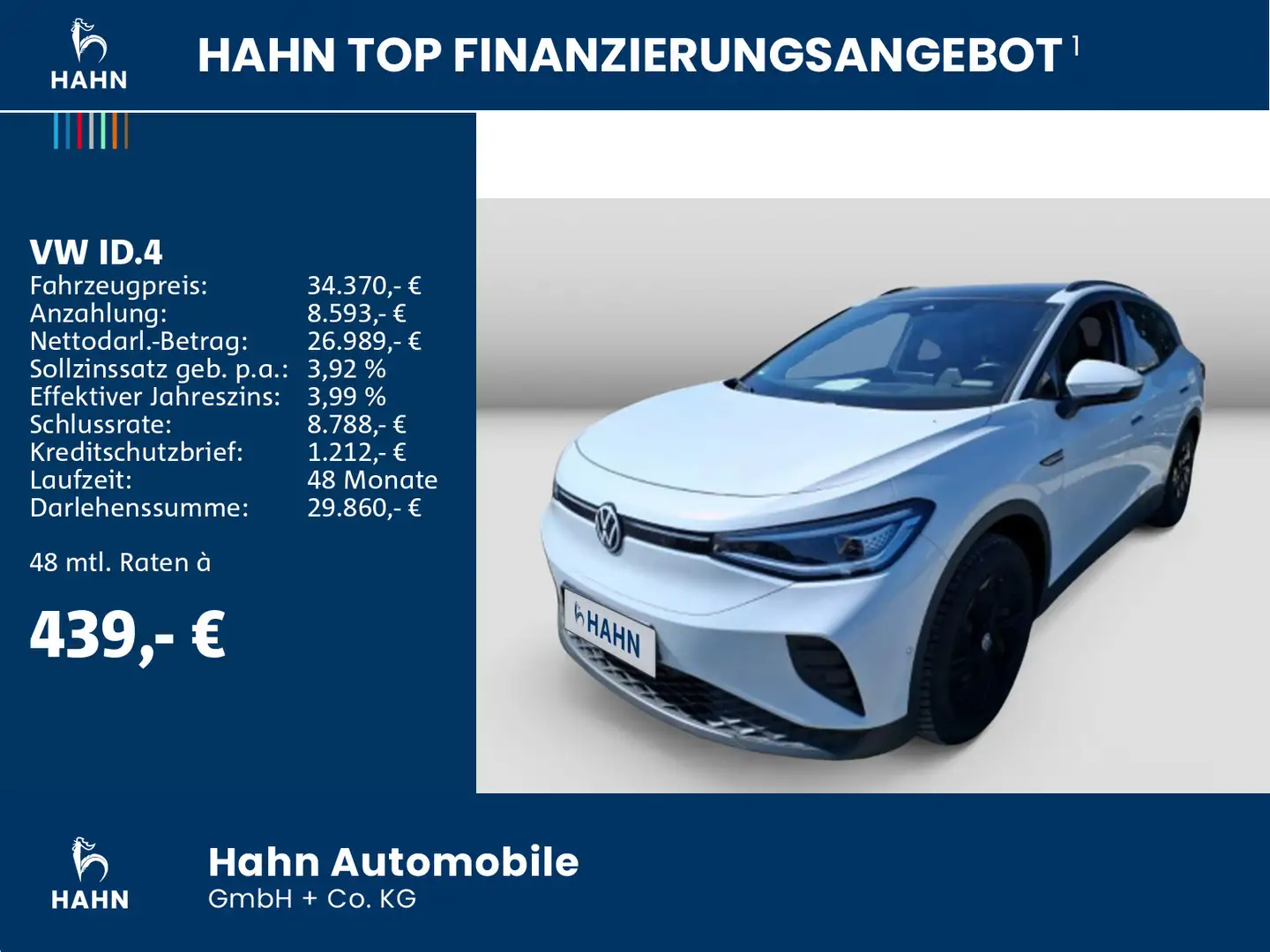 Volkswagen ID.4 Pro Performance AREA PANO MATRIX NAVI WÄRME Weiß - 2