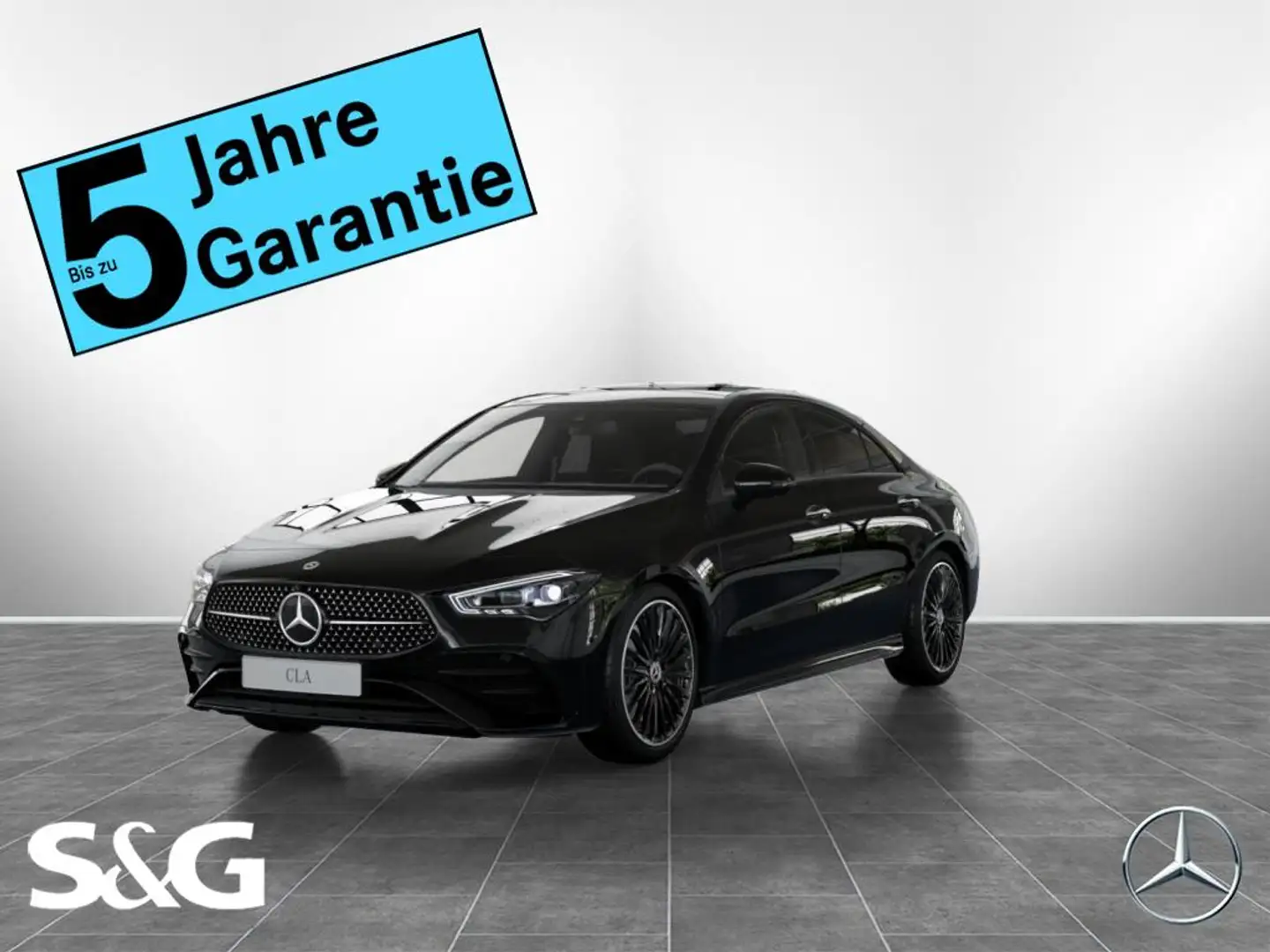 Mercedes-Benz CLA 250 4M Coupé AMG MBUX+360°+M-LED+Pano+Distro Schwarz - 1