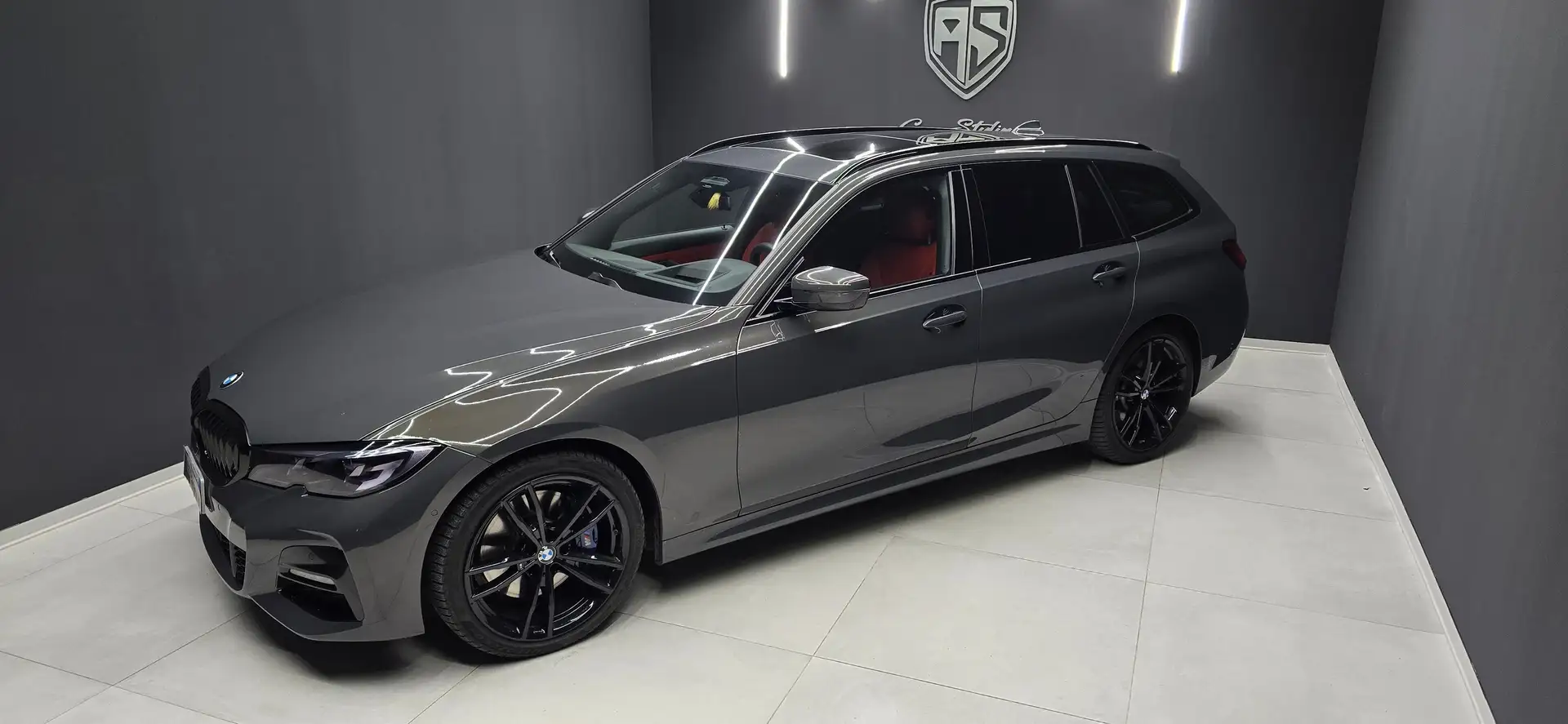 BMW 330 330d Touring xdrive Msport Individual automatica Grigio - 2